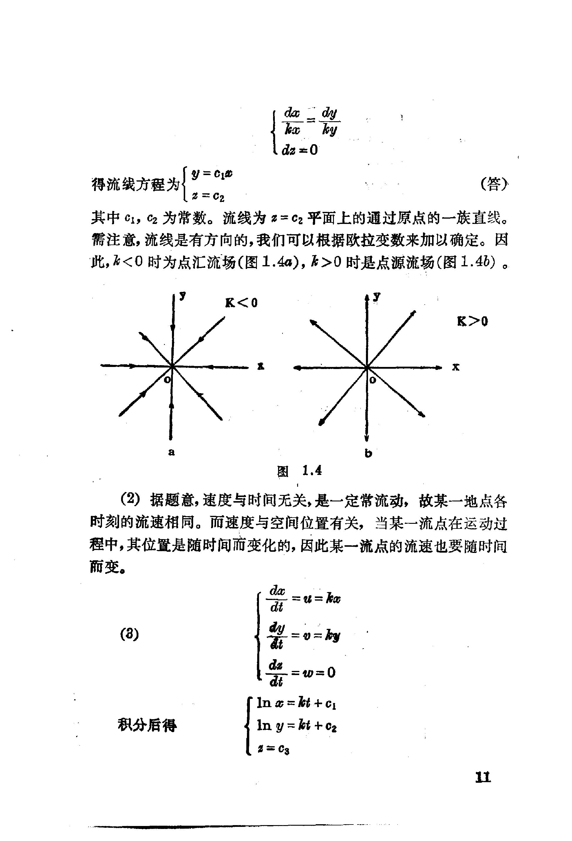 流体力学习题解 余志豪 第 13 页